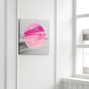 폴리 600데니아 클래시 린넨 네프사 디지털 프린팅 컷트지 윗아웃유 핑크
