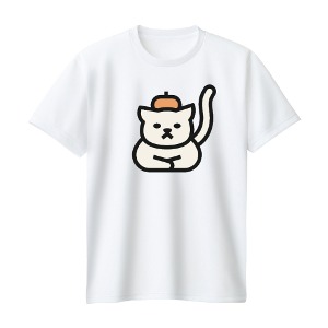 씨엠 드라이 티셔츠 화이트 T018A cat