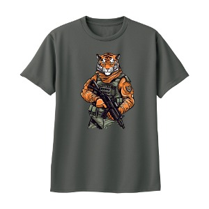 씨엠 드라이 티셔츠 다크그레이 T043B tiger