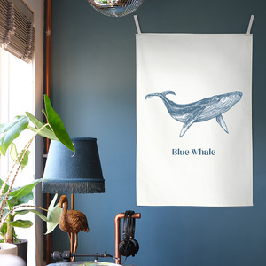 패브릭 포스터 L070 bule whale